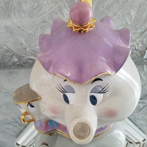 DISNEY MRS POTTS & CHIP AS LE BEAUTY & BEAST COOKIE JAR